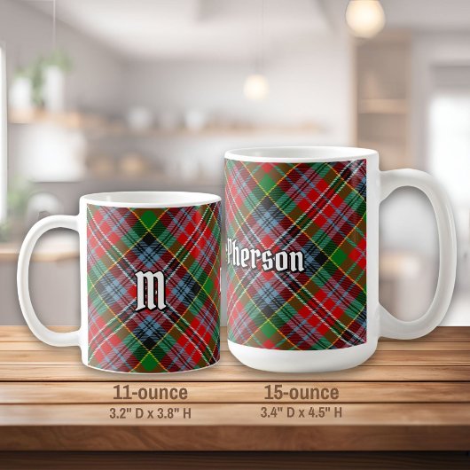 Clan MacPherson Tartan Coffee Tasse