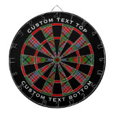 Clan MacPherson Tartan Dart Board Dartscheibe (vorne)