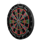 Clan MacPherson Tartan Dart Board Dartscheibe (Vorderseite rechts)