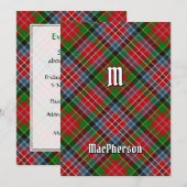 Clan MacPherson Tartan Einladung (Vorne/Hinten)