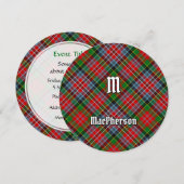 Clan MacPherson Tartan Einladung (Vorne/Hinten)