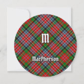 Clan MacPherson Tartan Einladung (Vorderseite)