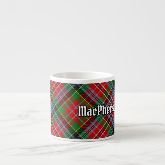 Clan MacPherson Tartan Espresso Cup Espressotasse (Vorderseite)