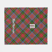Clan MacPherson Tartan Fleece Blanket (Vorderseite (Horizontal))