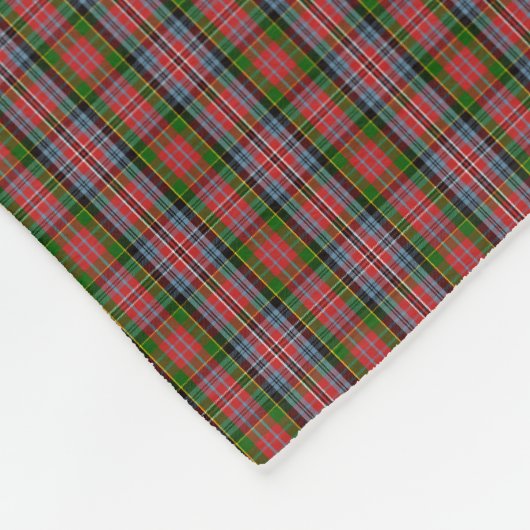 Clan MacPherson Tartan Fleecedecke (Ecke)