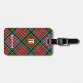 Clan MacPherson Tartan Gepäck Tag Gepäckanhänger (Vorderseite horizontal)