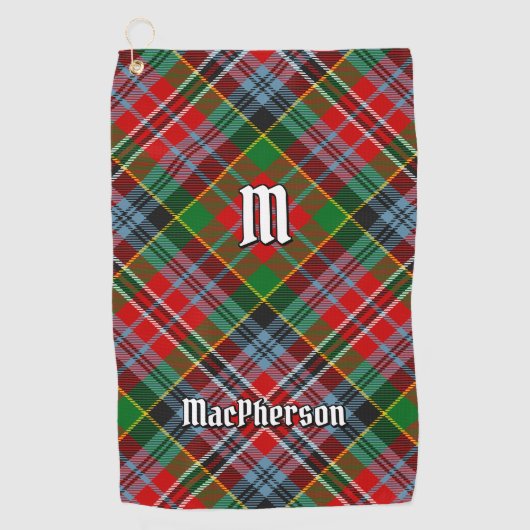 Clan MacPherson Tartan Golf Towel Golfhandtuch (Vorderseite)