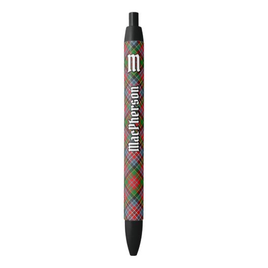 Clan MacPherson Tartan Ink Pen Kugelschreiber (Vorderseite Vertikal)