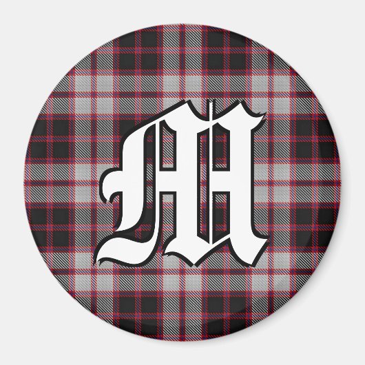 Clan MacPherson Tartan Kariert Accents Magnet (Vorne)