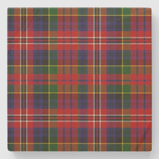 Clan MacPherson Tartan Kariert Stone Untersetzer (Vorderseite)