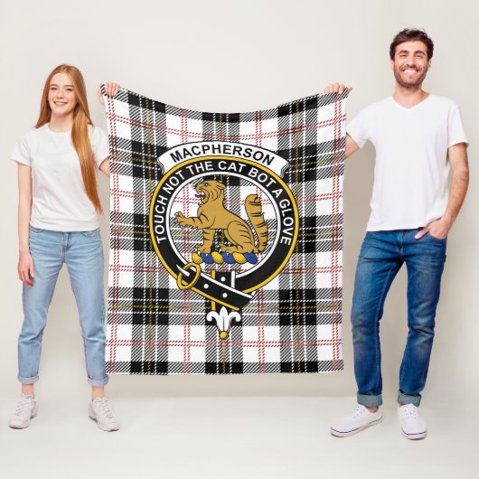 Clan MacPherson Tartan Karo Fleecedecke (Beispiel)
