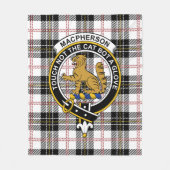 Clan MacPherson Tartan Karo Fleecedecke (Vorderseite)