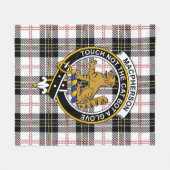 Clan MacPherson Tartan Karo Fleecedecke (Vorderseite (Horizontal))