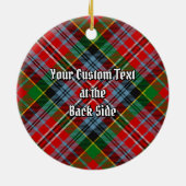 Clan MacPherson Tartan Keramik Ornament (Hinten)