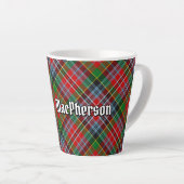 Clan MacPherson Tartan Latte Tasse (Rechte Ecke)