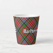 Clan MacPherson Tartan Latte Tasse (Vorderseite)