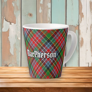 Clan MacPherson Tartan Latte Tasse
