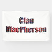 Clan MacPherson Tartan Logo, Banner (Horizontal)