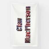 Clan MacPherson Tartan Logo, Banner (Vertikal)