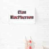 Clan MacPherson Tartan Logo, Banner (InSitu)