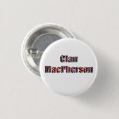 Clan MacPherson Tartan Logo, Button (Vorne & Hinten)