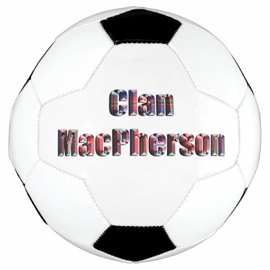 Clan MacPherson Tartan Logo, Fußball (Vorderseite)