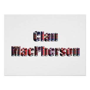 Clan MacPherson Tartan Logo, Poster