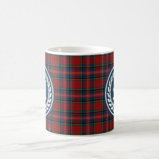 Clan MacPherson Tartan Monogram Kaffeetasse (Mittel)