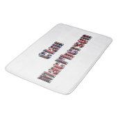 Clan Macpherson Tartan Name, Memory Foam Bathmat Badematte (Schrägansicht)