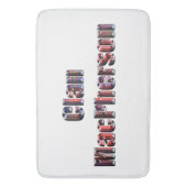 Clan Macpherson Tartan Name, Memory Foam Bathmat Badematte (Vorderseite Vertikal)