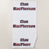 Clan Macpherson Tartan Name, Strandtuch (Vorderseite)