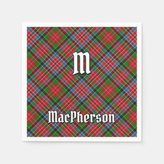 Clan MacPherson Tartan Napkins Serviette (Vorderseite)