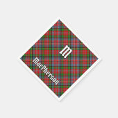 Clan MacPherson Tartan Napkins Serviette (Ecke)