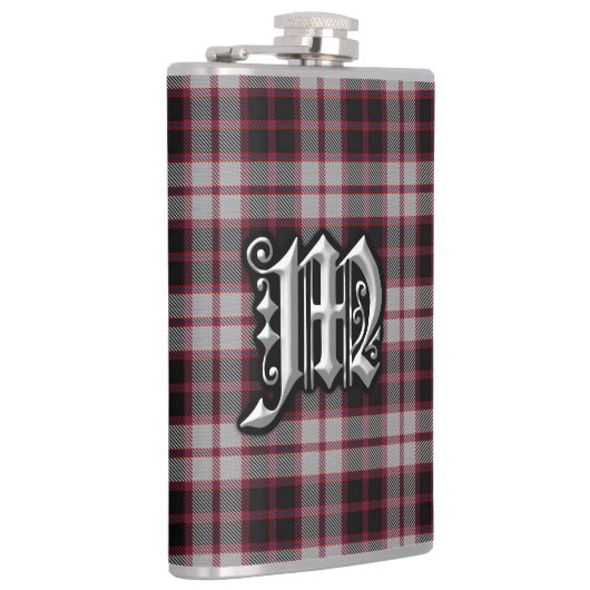 Clan MacPherson Tartan Old Scotland Flask Flachmann (Rechts)