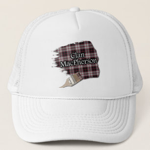 Clan MacPherson Tartan Paint Brush Cap Truckerkappe