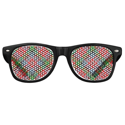 Clan MacPherson Tartan Retro Sonnenbrille (Vorderseite)