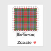 Clan MacPherson Tartan Sticker (Blatt)