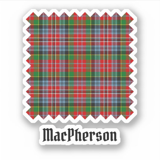 Clan MacPherson Tartan Sticker (Vorderseite)