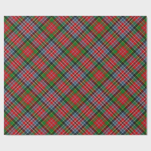 Clan MacPherson Tartan Wrapping Paper Geschenkpapier (Flach)