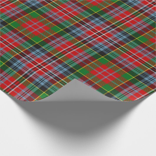 Clan MacPherson Tartan Wrapping Paper Geschenkpapier (Ecke)