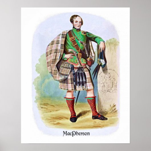 Clan MacPherson von R. R. McIan Poster (Vorne)