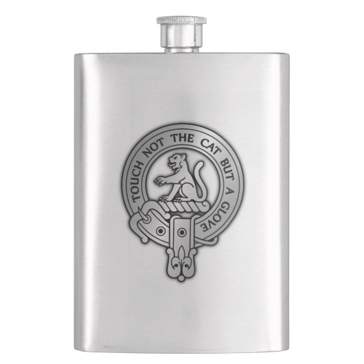 Clan MacPherson Wappen Flachmann (Vorderseite)