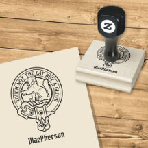 Clan MacPherson Wappen Rubber Briefmarke