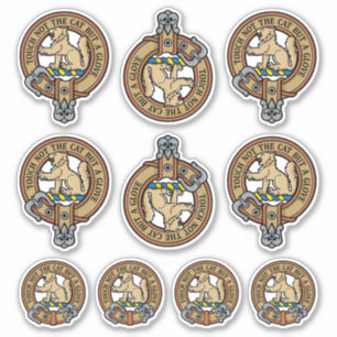 Clan MacPherson Wappen Sticker Set