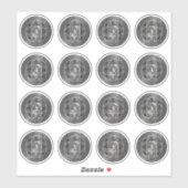 Clan MacPherson Wappen & Tartan Knot Aufkleber (Blatt)