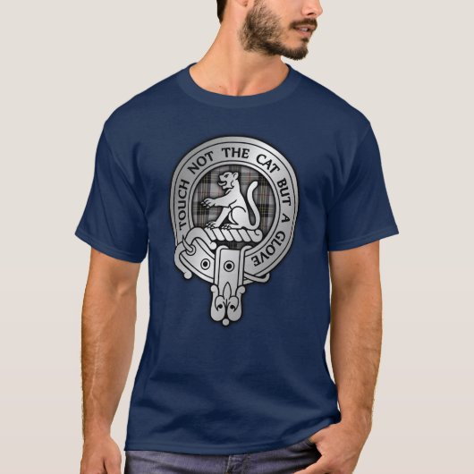 Clan MacPherson Wappen & Tartan T-Shirt (Vorderseite)