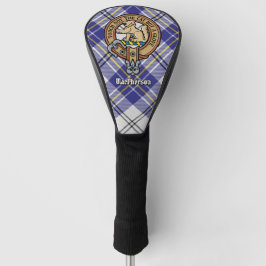 Clan MacPherson Wappen über Blue Dress Tartan Golf Headcover
