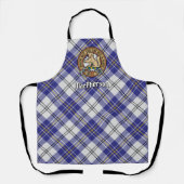 Clan MacPherson Wappen über Blue Dress Tartan Schü Schürze (Vorderseite)