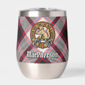 Clan MacPherson Wappen über die Jagd auf Tartan (Vorderseite)