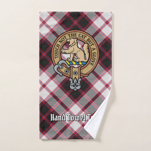 Clan MacPherson Wappen über die Jagd auf Tartan Badhandtuch Set (Handtuch)
